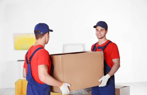 Man and a van service loading items for a Fulham move