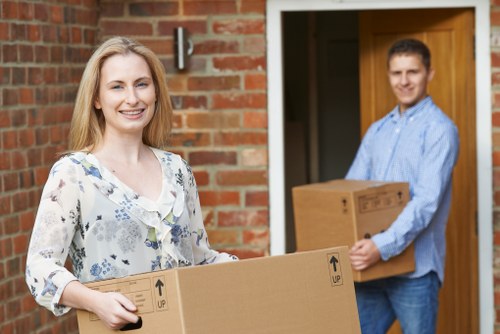 Careful loading of household furniture for a local Fulham move