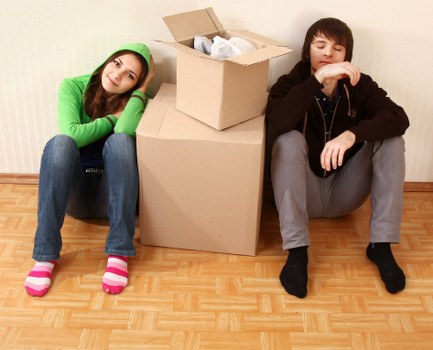 Preparing furniture for collection in a Fulham property