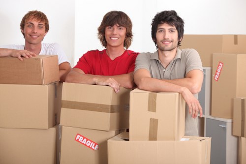 Protective PPE used by movers during a Fulham van and man job