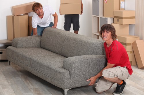 Local moving truck service near Fulham streets and flats