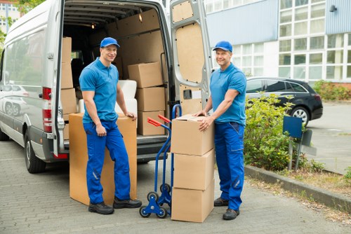 Careful loading of household items during a Fulham house removal