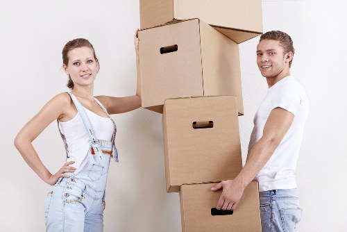 Careful wrapping of fragile belongings for a move in Fulham